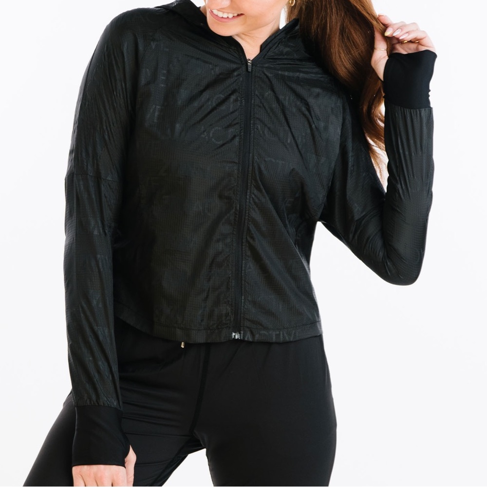 Brand New Zyia Black Active Breeze Jacket